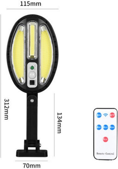 Lampa Montat pe perete Lampă Solară cu Telecomandă IP65