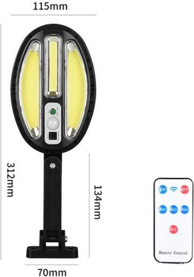 Lampa Montat pe perete Lampă Solară cu Telecomandă IP65
