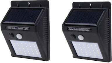 Set 2 Lămpi Solare 0.55W cu Senzor de Mișcare IP65 12.4bucx9.5bucx4.7buccm