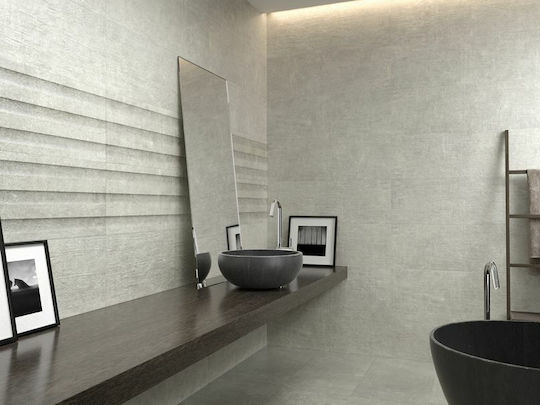 Плочка За Баня Leeds Silver 30x90 Светлосива Мат