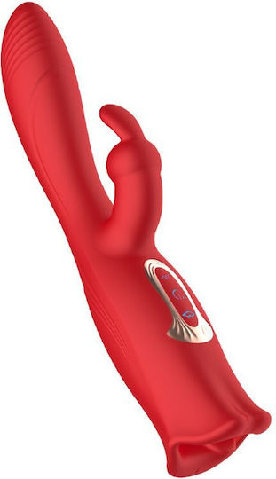 Kinksters 3-in-1 Pleasure Vibrator Kaninchen Rot