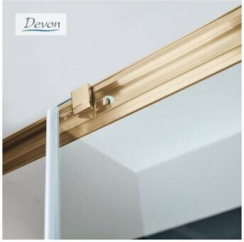 Devon Noxx Slider Καμπίνα Ντουζιέρας Gold Brushed Clean Glass 160-162/165 Devon Noxx Slider Καμπίνα Ντουζιέρας Gold Brushed Clean Glass 160-162/165