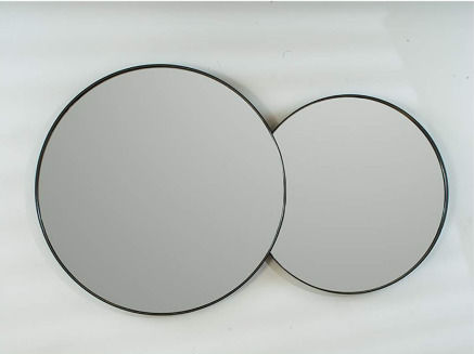Кремаст Огледало Double Eye 117x70 см LED Браширано Инокс