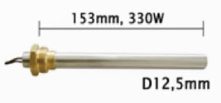 Metallische Heizelemente Für Pelletofen Püraki Pásso 3/8 Páschos 12,5 Millimeter 330 Watt Länge 15,3 Zoll Anfang Des Pásso