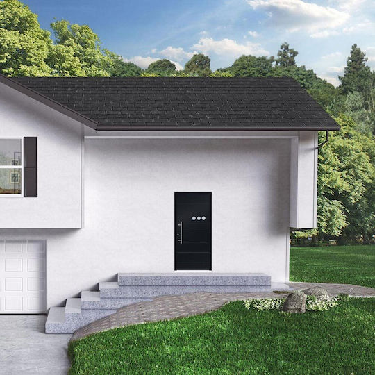 Armored Aluminum Door Pressed Design L 161 Kataskevastiki Armored Aluminum Door Pressed Design L 161 Kataskevastiki
