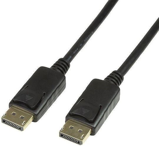 LogiLink Кабел DisplayPort мъжки - DisplayPort мъжки 20м Черен (CV0114)