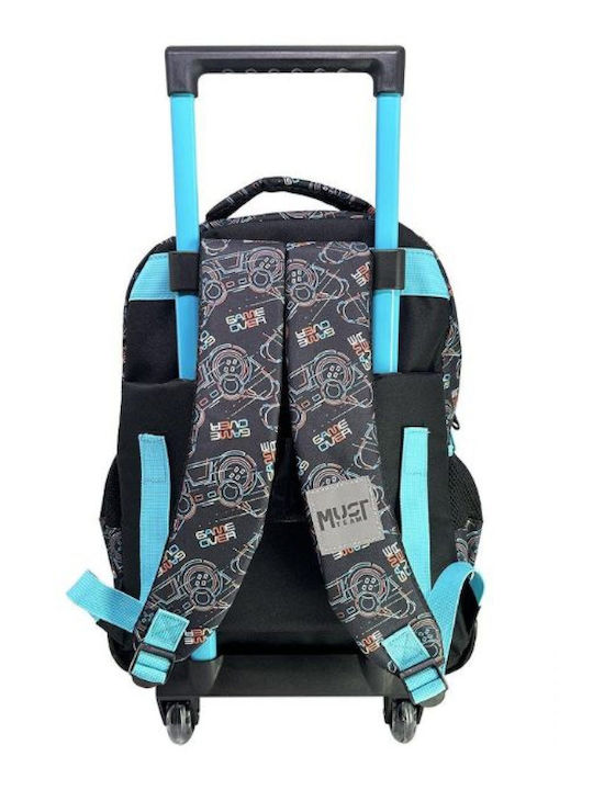 Must 3-Compartment Trolley School Bag Game Over 000586247
