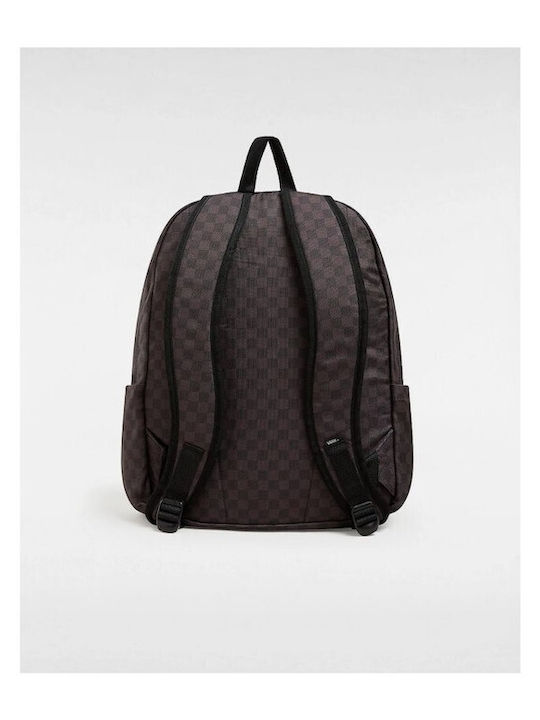 Vans Old Skool Check School Bag Backpack Junior High-High School Black with Water Bottle Holder 22Liters