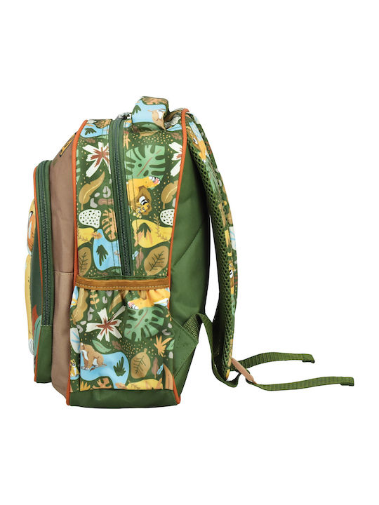 Gim Backpack School Bag Backpack Kindergarten Green 12Liters
