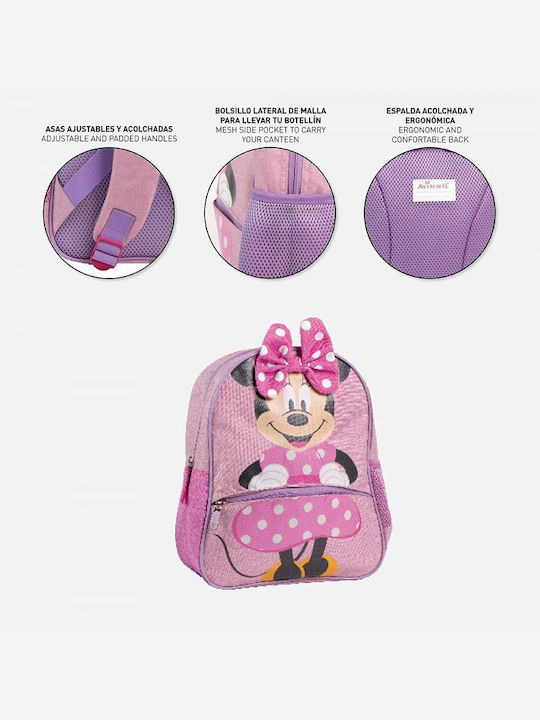 Ghiozdan Scoala Minnie Mouse Roz 26 X 3 X 32 Cm
