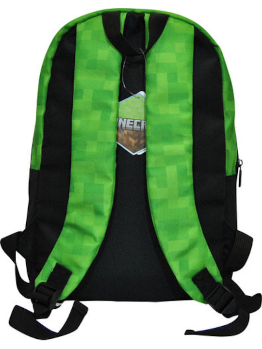 Kids Licensing Minecraft 8435507868099 Σχολική Τσάντα Πλάτης Δημοτικού Πράσινη