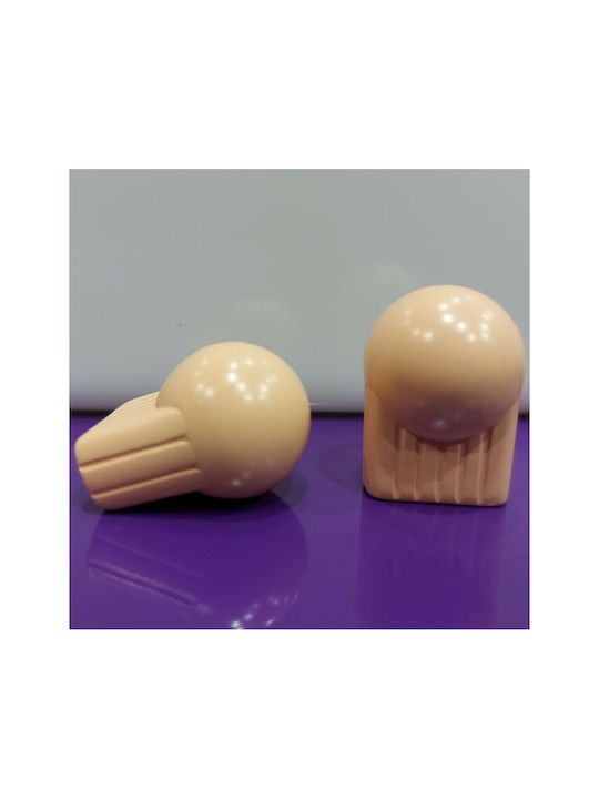 Italian Furniture Knob Eureka 0106-som1 Satin Plastic Diameter 21