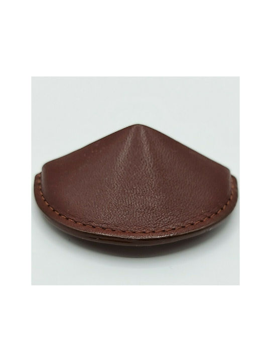 Δανέζικη Χούφτα Επίπλου Furnipart 7104-bor1 Διάσταση 3,2cm Σκούρο Καφέ Δέρμα