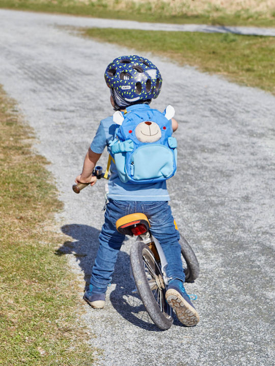 Sigikid Bear School Bag Backpack Kindergarten Blue with Water Bottle Holder 5.2Liters