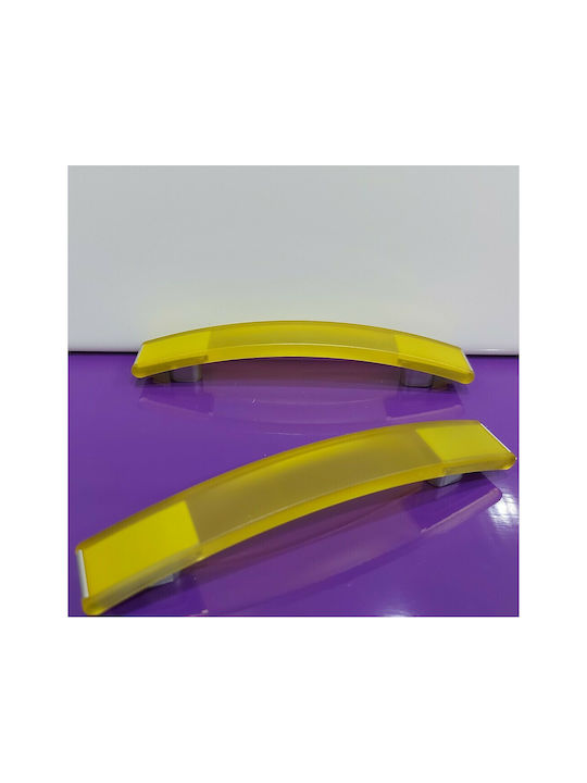 Ιταλική Λαβή Επίπλου Eureka 0738-096-kit1 Κιτρινο Διάσταση 9,6cm