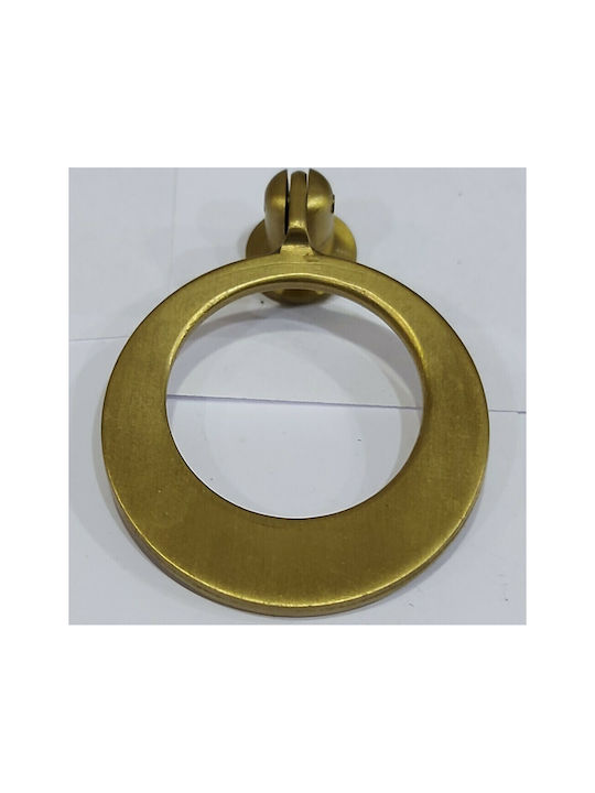 Handmade Brass Furniture Knob Omp Porro 10612-oro1 Gold Matte Diameter 45