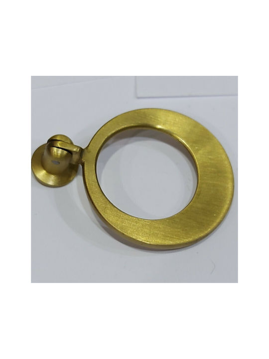 Handmade Brass Furniture Knob Omp Porro 10612-oro1 Gold Matte Diameter 45