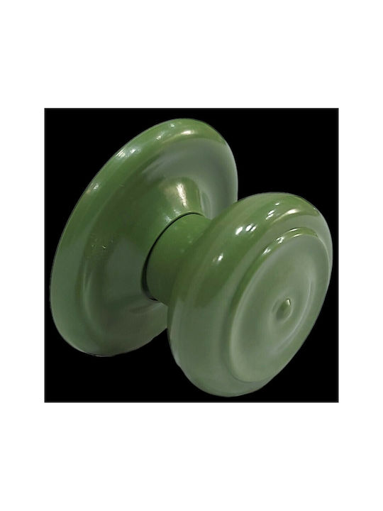 Italian Furniture Knob Eureka 11054-000-pla1 Green Plastic Diameter 30