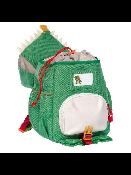 Sigikid Crocodile School Bag Backpack Kindergarten Green with Water Bottle Holder