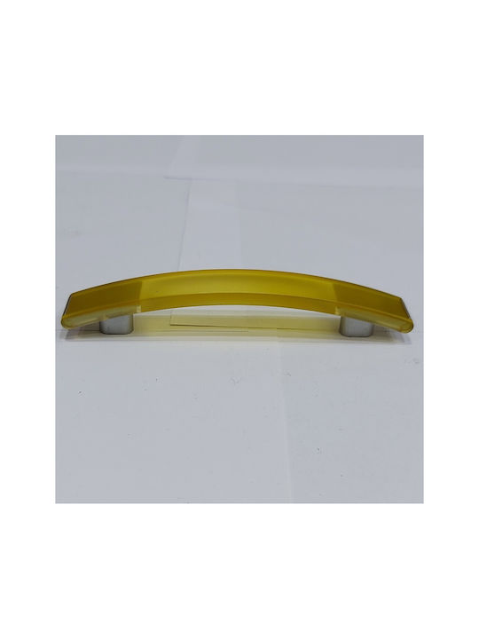 Ιταλική Λαβή Επίπλου Eureka 0738-096-kit1 Κιτρινο Διάσταση 9,6cm