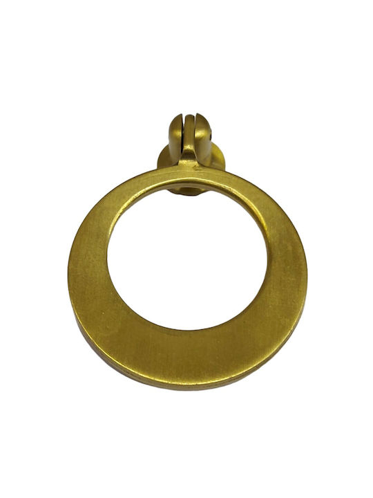 Handmade Brass Furniture Knob Omp Porro 10612-oro1 Gold Matte Diameter 45