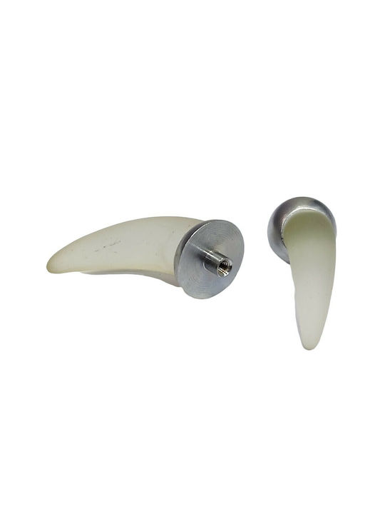 Italienischer Möbelgriff Steel-nova 7006-10c1 Murano Kristall Maße 20×20×35 Mm