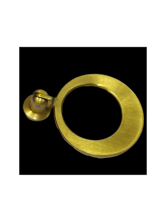 Handmade Brass Furniture Knob Omp Porro 10612-oro1 Gold Matte Diameter 45
