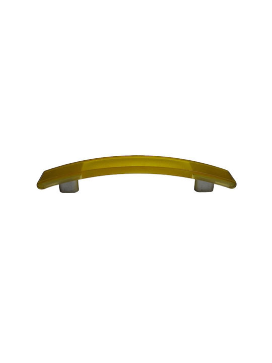 Ιταλική Λαβή Επίπλου Eureka 0738-096-kit1 Κιτρινο Διάσταση 9,6cm