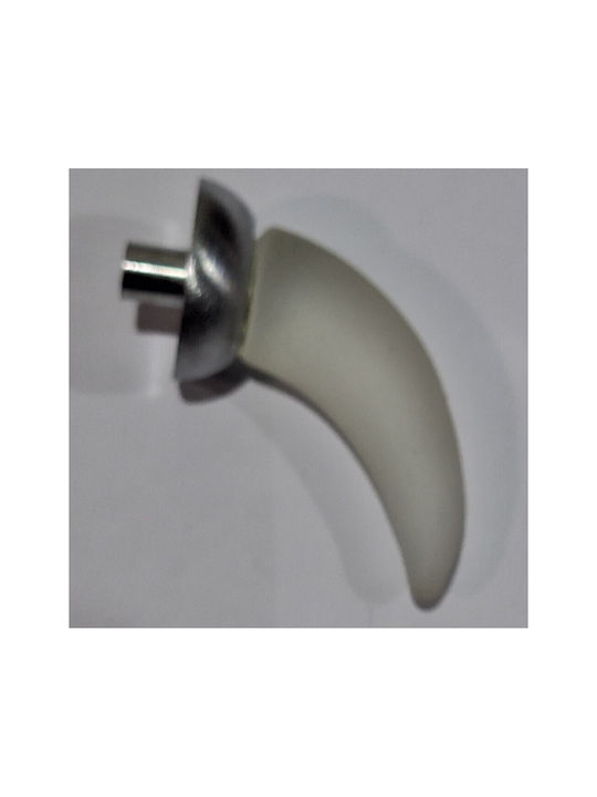 Italienischer Möbelgriff Steel-nova 7006-10c1 Murano Kristall Maße 20×20×35 Mm