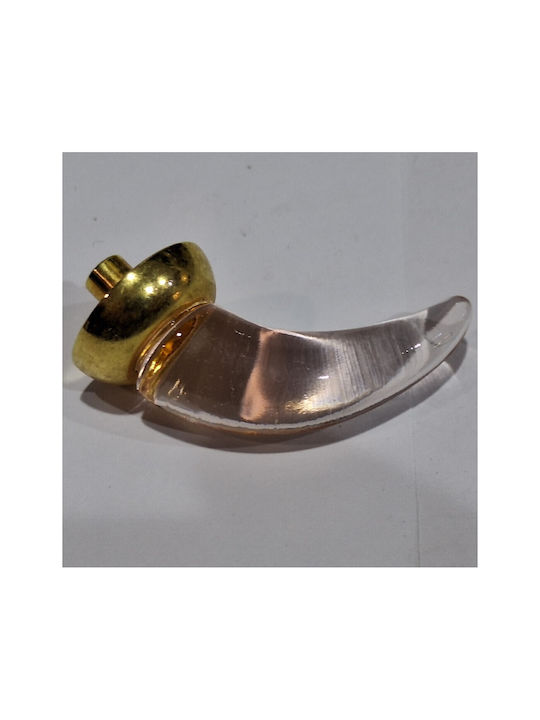 Italienischer Möbelknopf Steel-nova 7008-oro1 Murano Kristall Maße 20×20×35 Mm