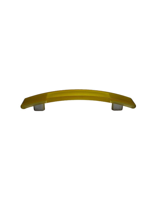 Ιταλική Λαβή Επίπλου Eureka 0738-096-kit1 Κιτρινο Διάσταση 9,6cm