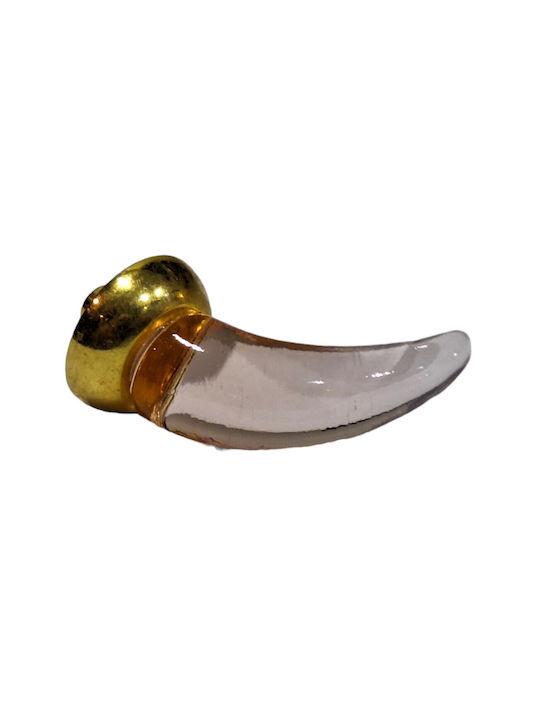 Italienischer Möbelknopf Steel-nova 7008-oro1 Murano Kristall Maße 20×20×35 Mm