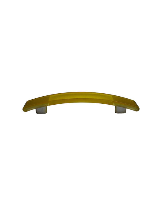 Ιταλική Λαβή Επίπλου Eureka 0738-096-kit1 Κιτρινο Διάσταση 9,6cm