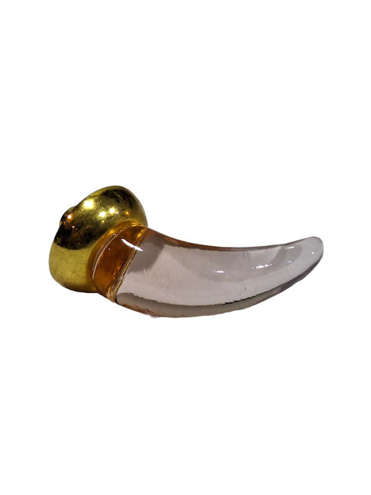 Italienischer Möbelknopf Steel-nova 7008-oro1 Murano Kristall Maße 20×20×35 Mm