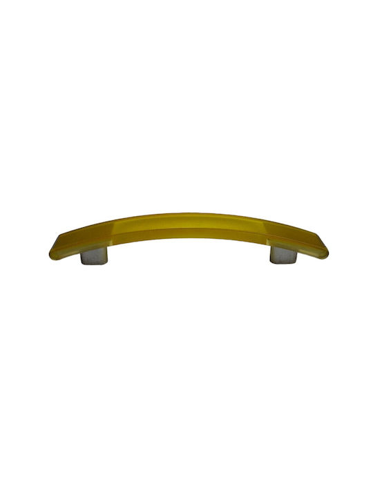Ιταλική Λαβή Επίπλου Eureka 0738-096-kit1 Κιτρινο Διάσταση 9,6cm