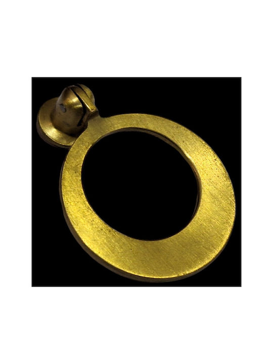 Handmade Brass Furniture Knob Omp Porro 10612-oro1 Gold Matte Diameter 45