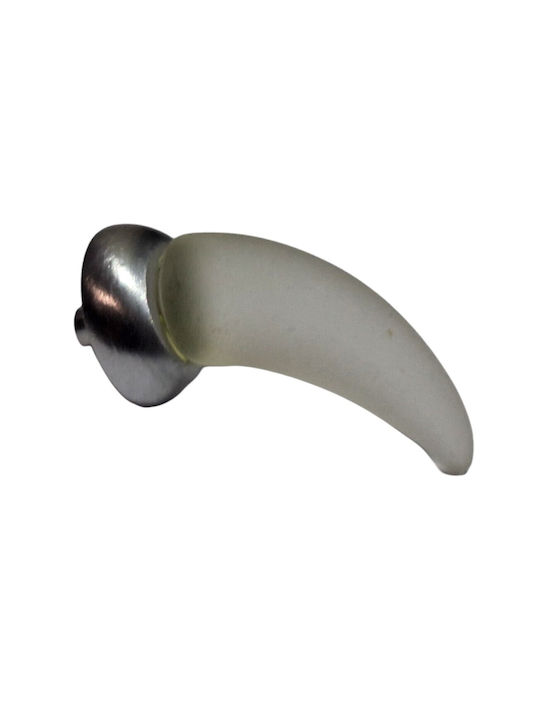 Italienischer Möbelgriff Steel-nova 7006-10c1 Murano Kristall Maße 20×20×35 Mm