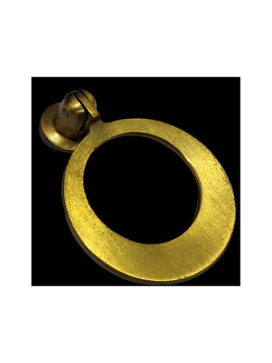 Handmade Brass Furniture Knob Omp Porro 10612-oro1 Gold Matte Diameter 45