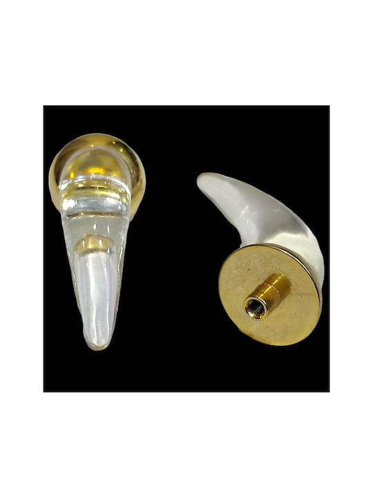 Italienischer Möbelknopf Steel-nova 7007-oro1 Murano Kristall Maße 20×20×35 Mm