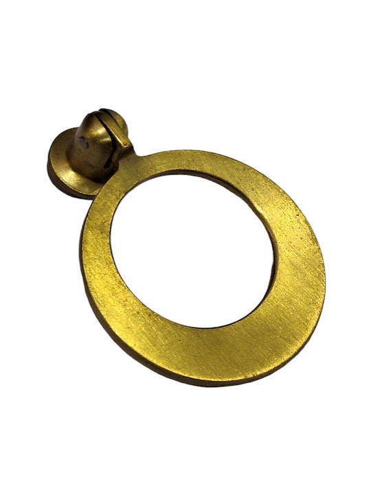 Handmade Brass Furniture Knob Omp Porro 10612-oro1 Gold Matte Diameter 45