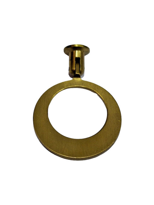 Handmade Brass Furniture Knob Omp Porro 10612-oro1 Gold Matte Diameter 45