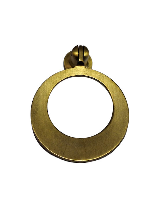 Handmade Brass Furniture Knob Omp Porro 10612-oro1 Gold Matte Diameter 45