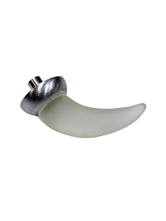 Italienischer Möbelgriff Steel-nova 7006-10c1 Murano Kristall Maße 20×20×35 Mm