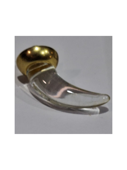 Italienischer Möbelknopf Steel-nova 7007-oro1 Murano Kristall Maße 20×20×35 Mm