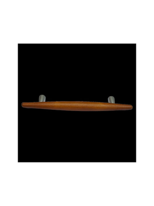 Wooden Italian Furniture Handle Eureka 5501-128-cil1 Zamak Cherry Dimension 12.8cm
