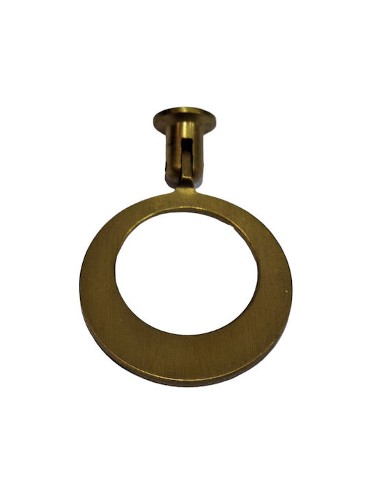 Handmade Brass Furniture Knob Omp Porro 10612-oro1 Gold Matte Diameter 45