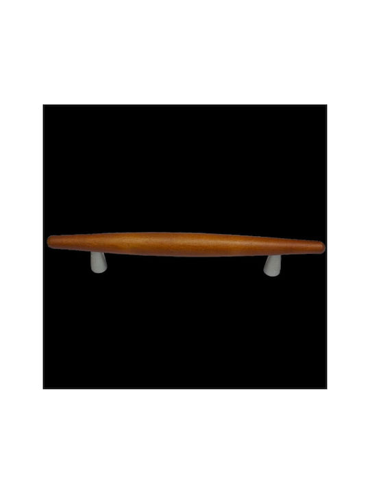 Wooden Italian Furniture Handle Eureka 5501-128-cil1 Zamak Cherry Dimension 12.8cm