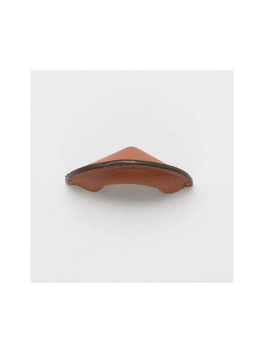 Buton Din Piele Daneze pentru Mobilier Furnipart 7104-kaf1 Lungime Totală 3,2cm Culoare Full Face Maro Piele