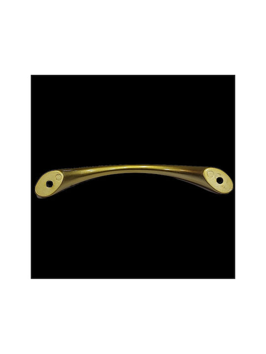 Mâner pentru mobilier Eureka 11078-096-may Auriu-mat Dimensiune 9,6cm