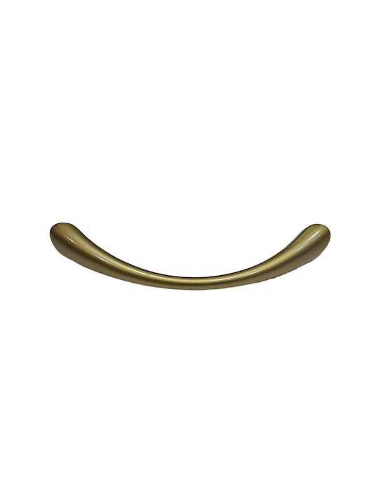 Mâner pentru mobilier Eureka 11078-096-may Auriu-mat Dimensiune 9,6cm